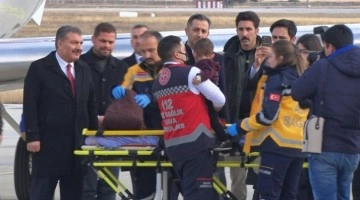 Gazzeli 3 yaralı çocuk Ankara’ya getirildi